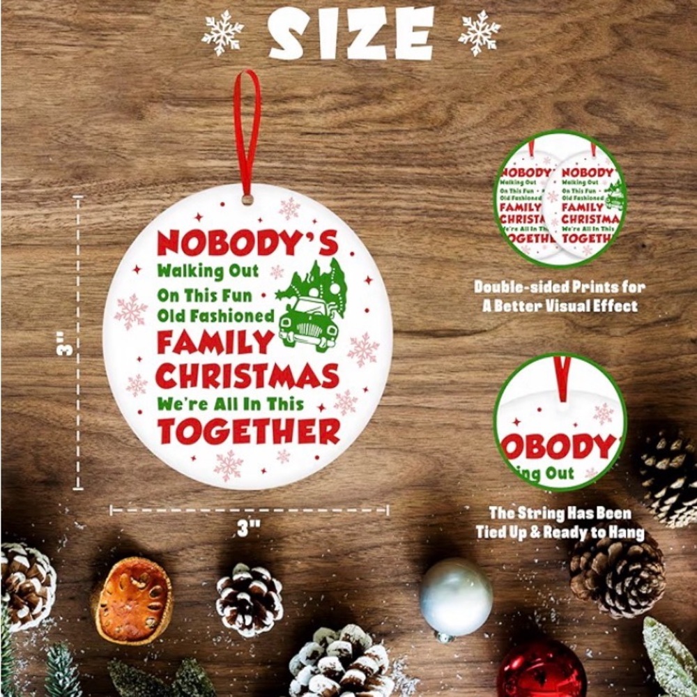 Christmas Vacation Themed Ornament Set - Picture 2 of 9